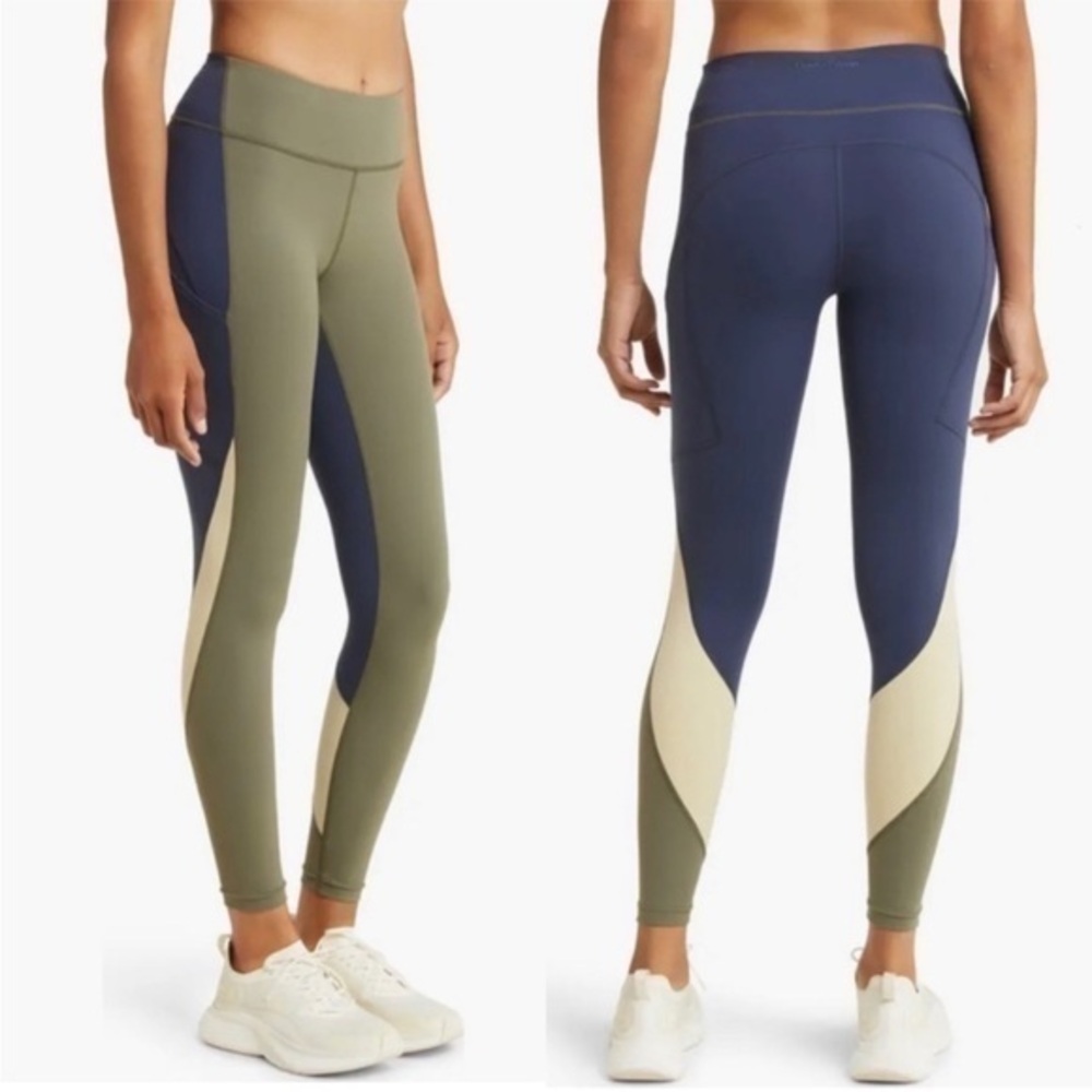 Outdoor Voices Zoom 7/8 Athletic Leggings Tea Tree Dark Sky Wheat XXS NWT